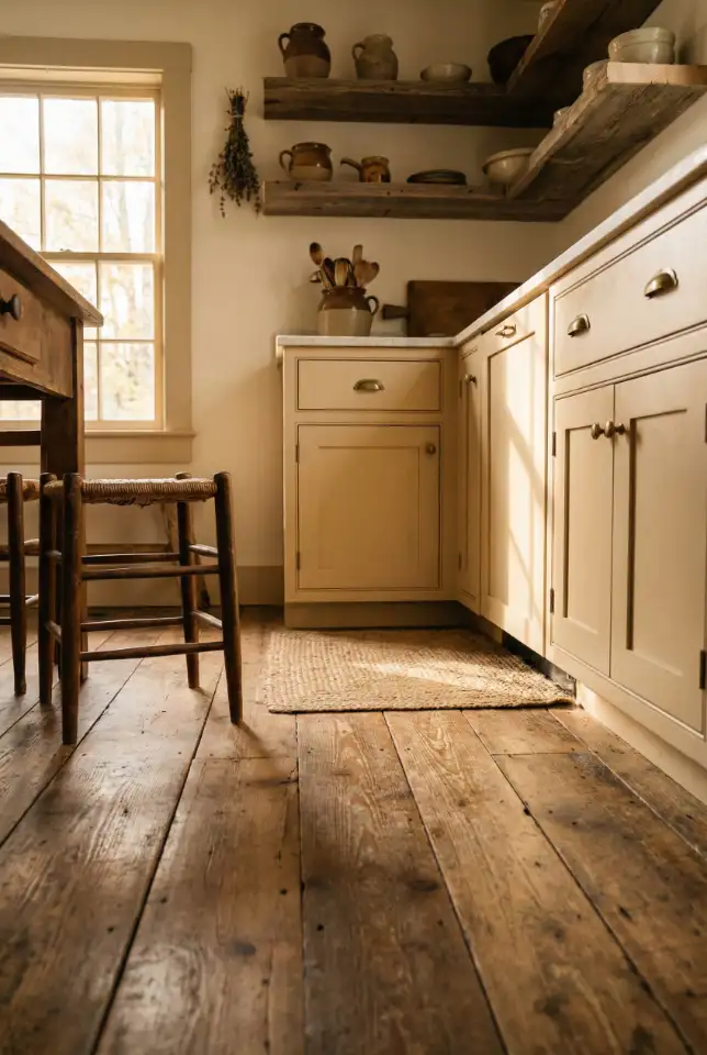 Rustic Flooring Ideas With Wide Planks And Patina 2