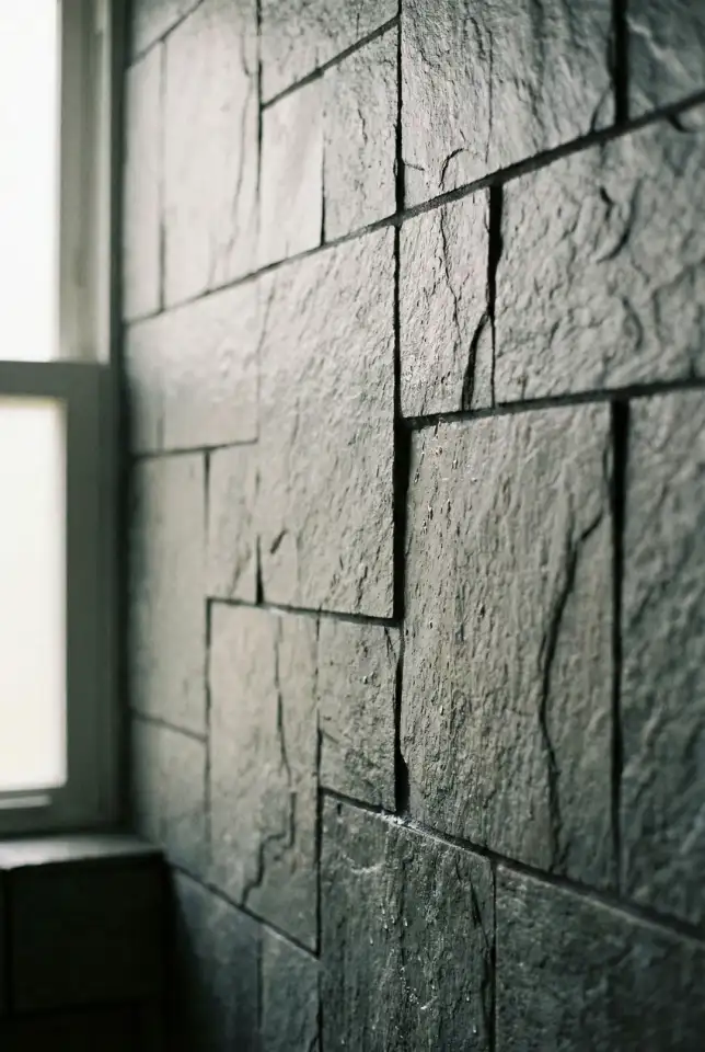 Rustic Gray Shower with Texture 2