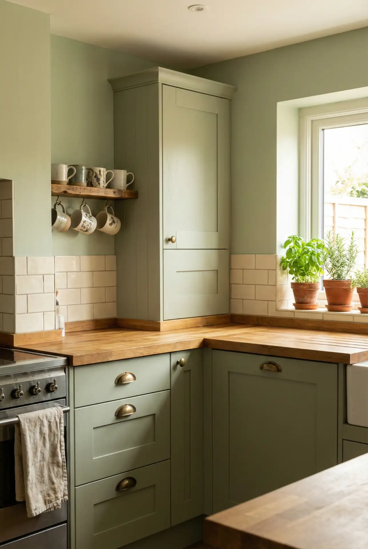 Sage Green Walls That Make the Kitchen Feel Calm 1