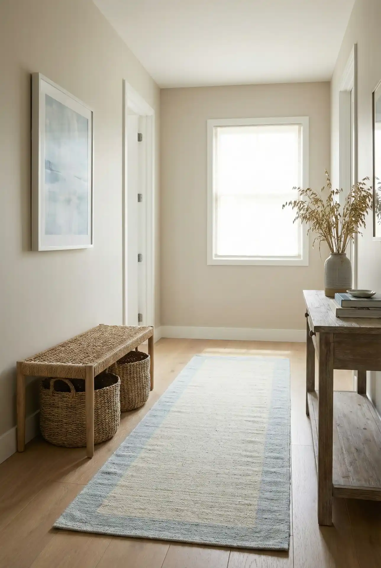Sea-Glass Colour Palette Hallway With Coastal Calm 2