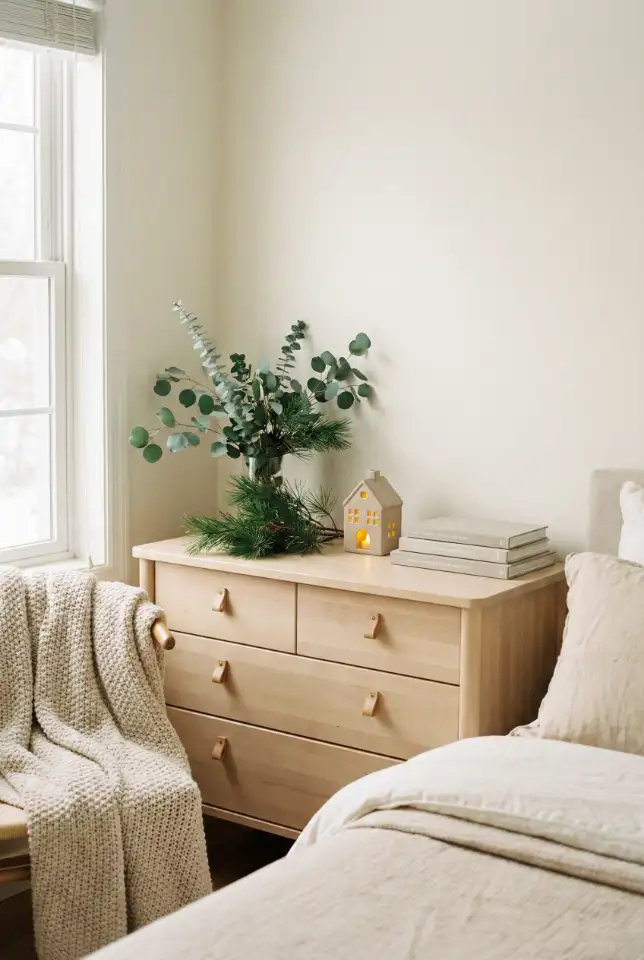 Seasonal Christmas Dresser Styling 1