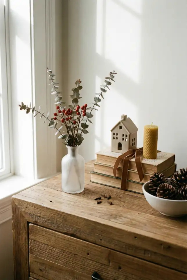 Seasonal Christmas Dresser Styling 2