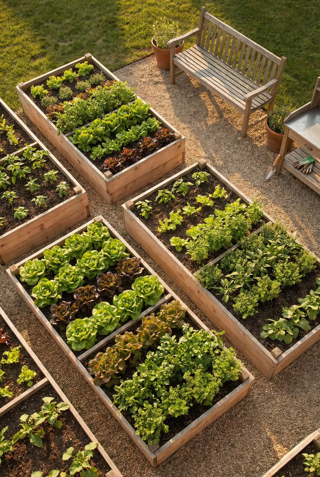 Simple Raised Planter Grid For Easy DIY Harvest 1
