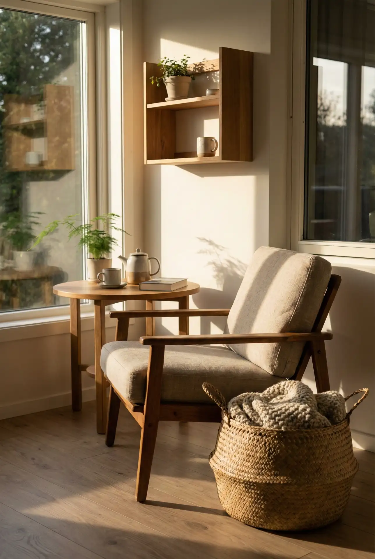 Small Cozy Tea Table Sunroom Nook 2