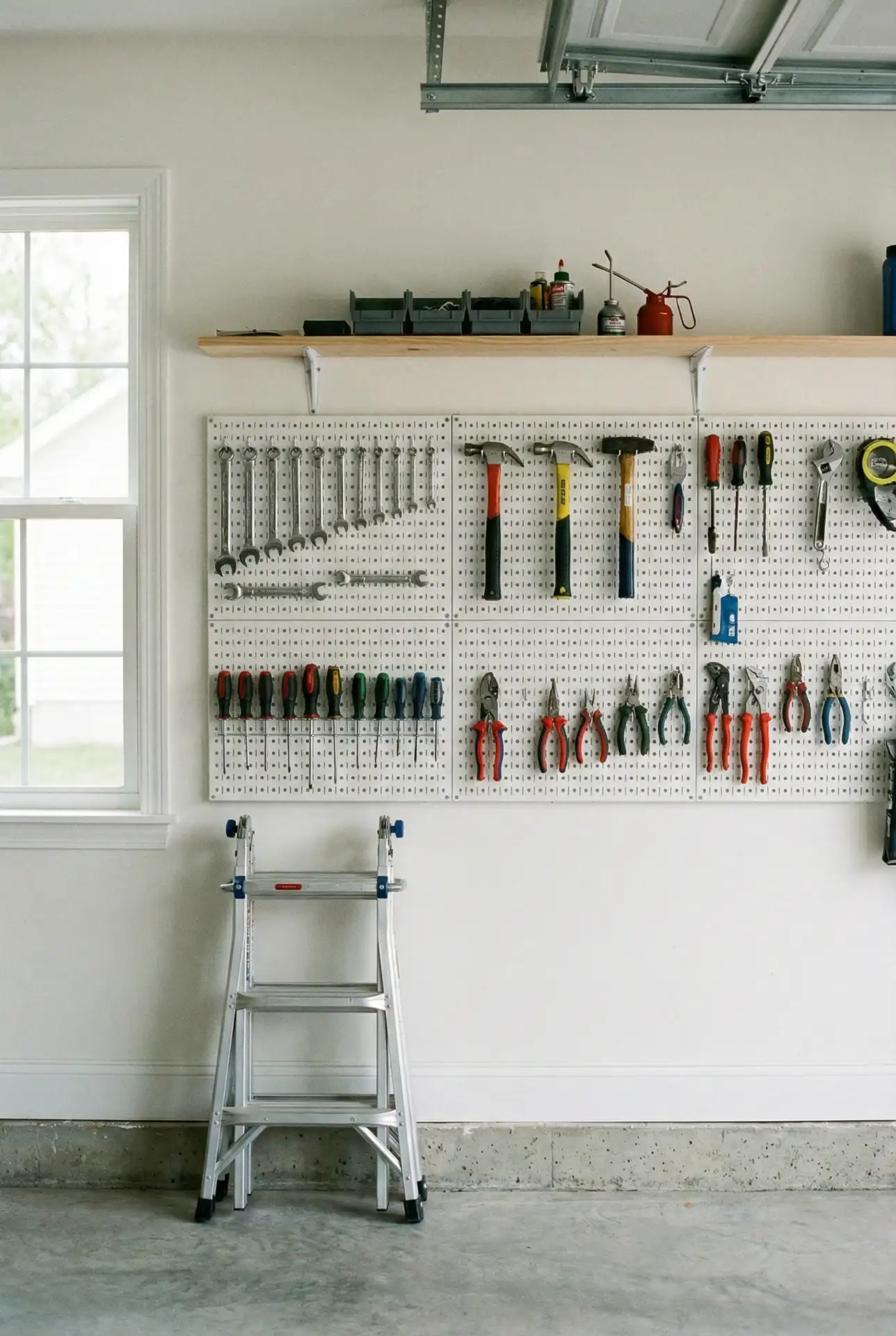 Smart Garage Pegboard With Tool Shadow Layout 1