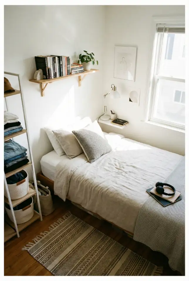 Smart Layout For Small Rooms With Storage 2