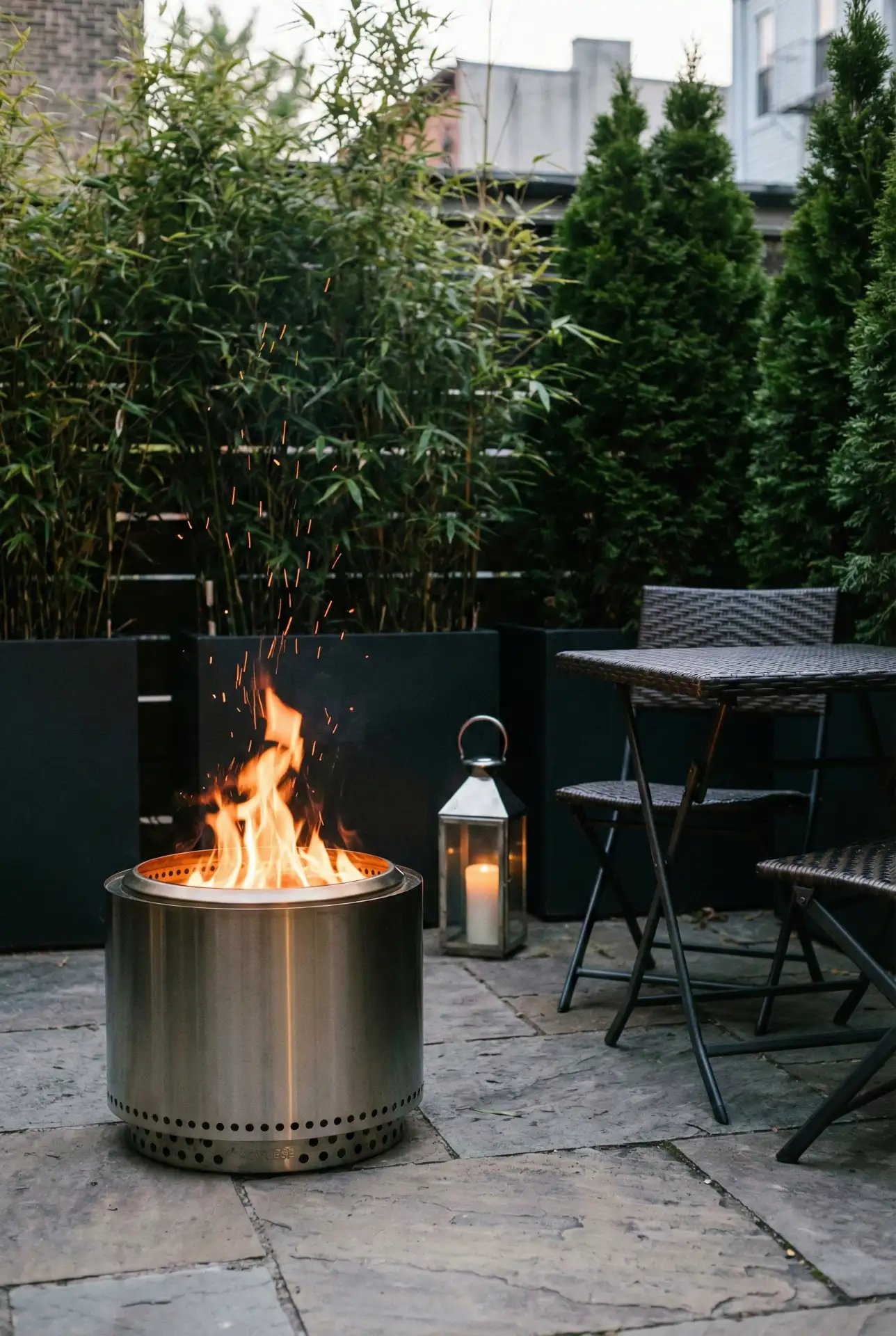 Smokeless Bistro Fire Pit For Small Spaces 1