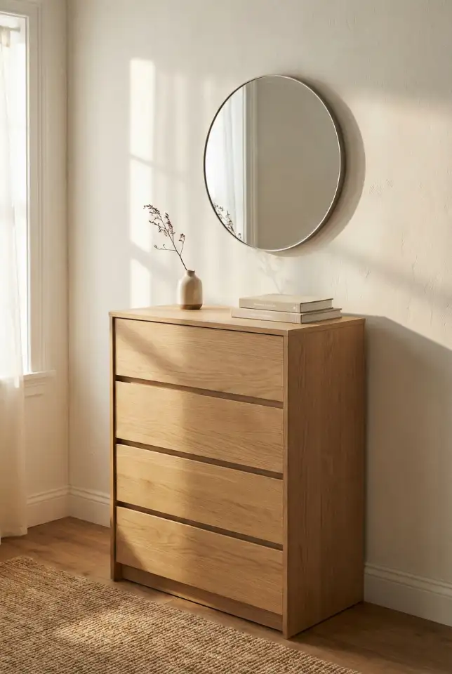Tall Dresser Styling With A Mirror Above (Hotel Feel) 2