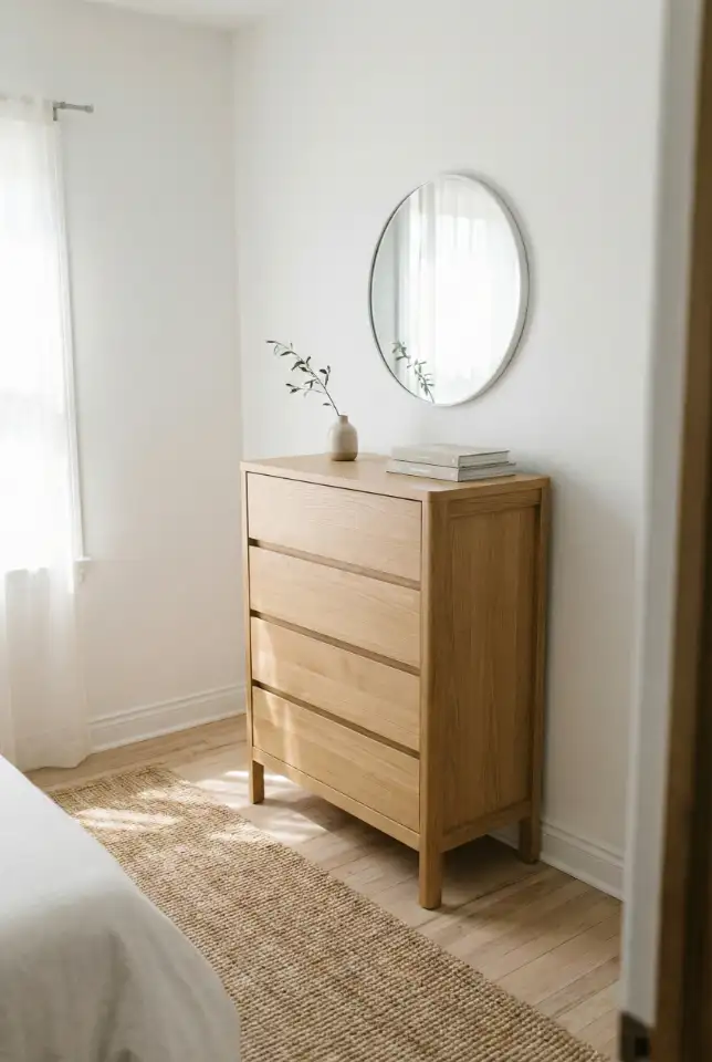 Tall Dresser Styling for Small Bedrooms 2