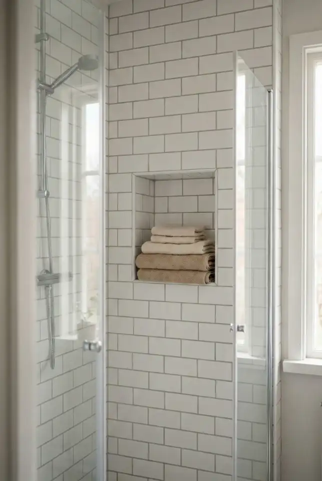 Timeless White Subway Shower 2