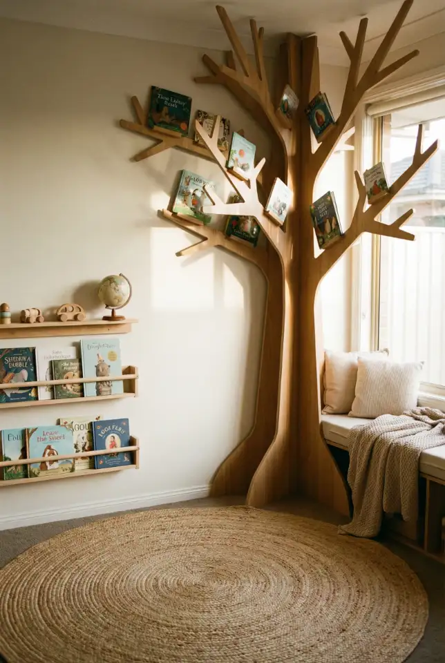 Tree-Themed Reading Corner for Preschool 2