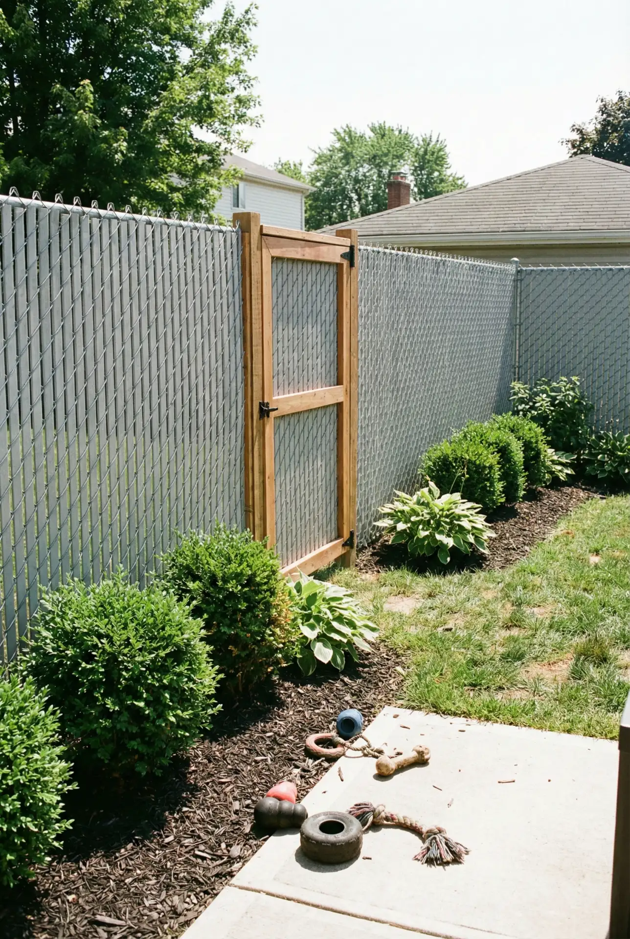 Upgraded Chain Link Dog Run 1