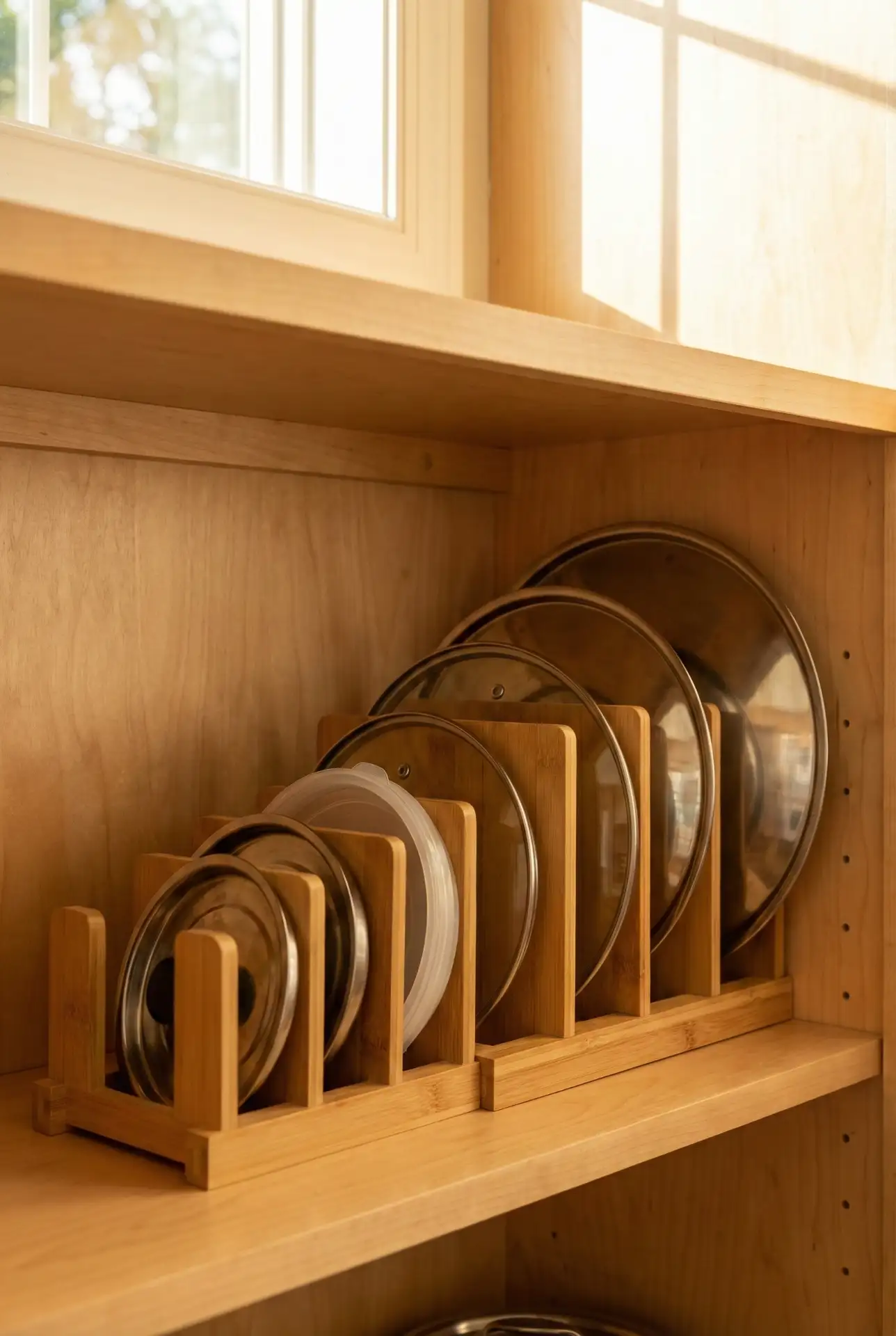 Vertical Pantry File Racks For Food Wraps And Lids 2
