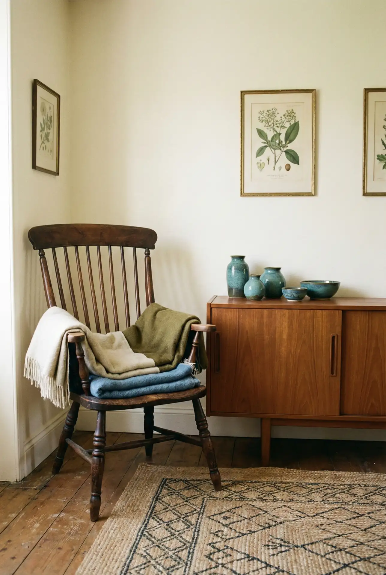Victorian Meets Mid-Century With Blue-Green Harmony 2