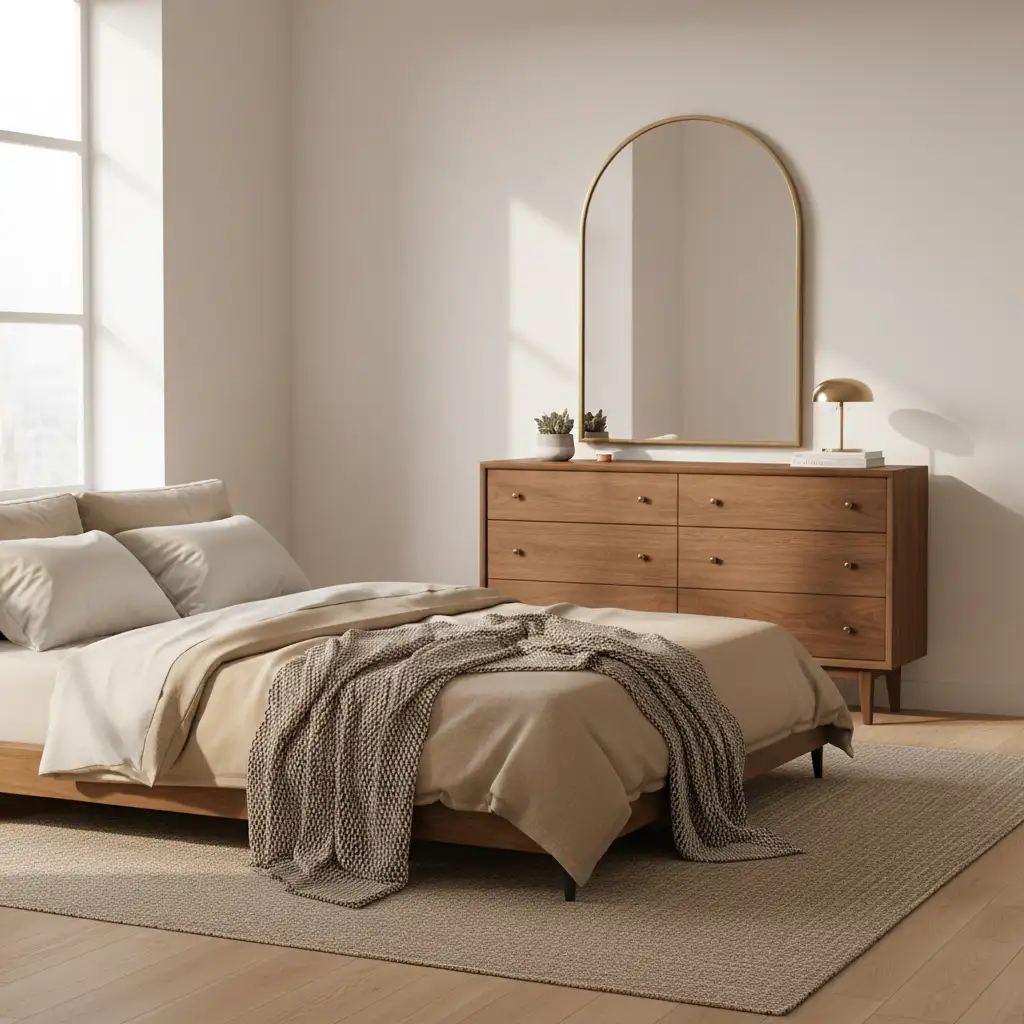 Vintage Modern Layered Bedroom 1