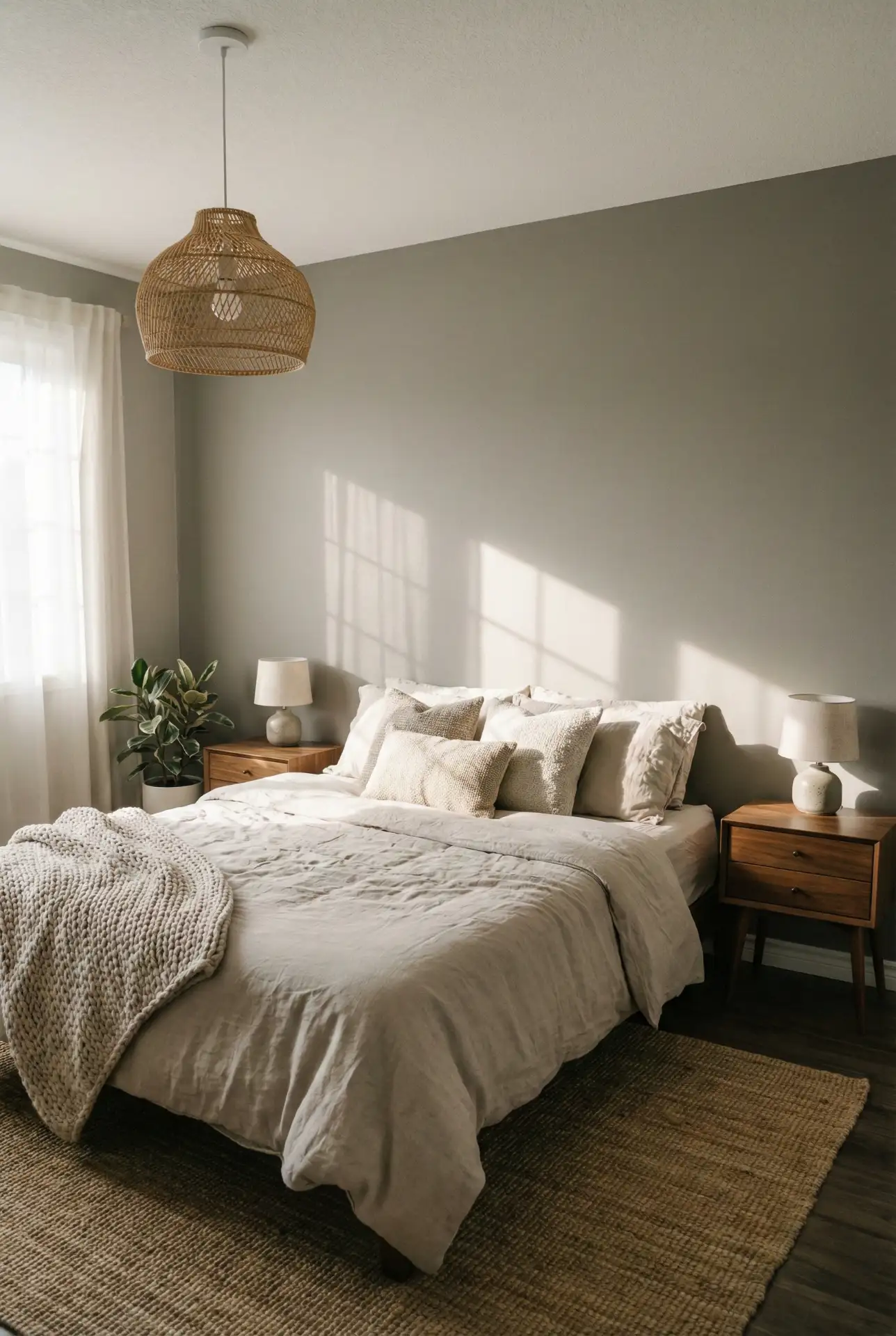 Warm Grey With Brown And Beige Wood Tones 1