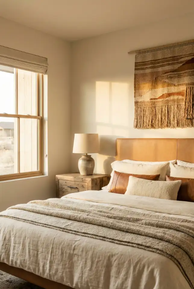 Western Leather And Linen Bedroom 2