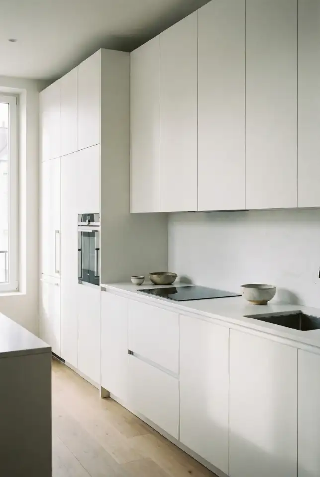 White Kitchen With Blue and Grey Layering 2