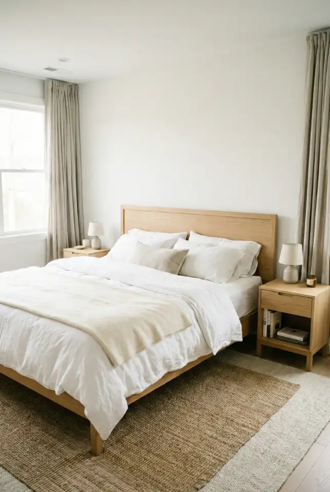 White Minimal Airy Bedroom Reset 2