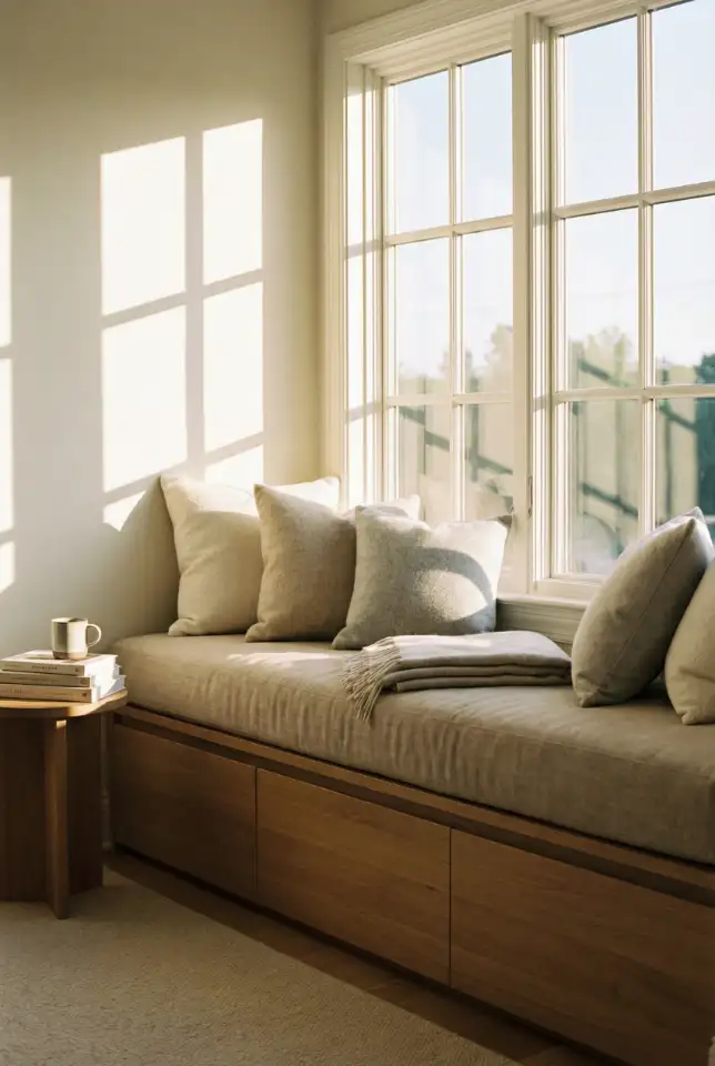 Window Bench Reading Corner With Storage 1