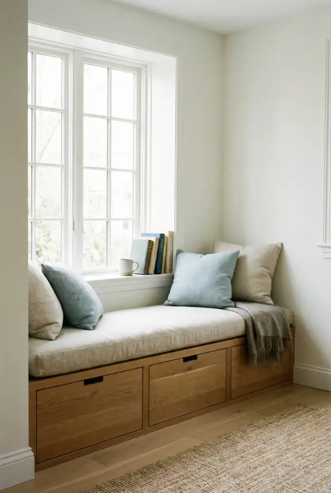 Window Seat Reading Corner for Small Homes 2