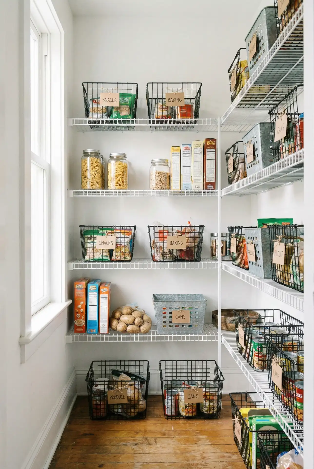 Wire Basket Pantry System 2