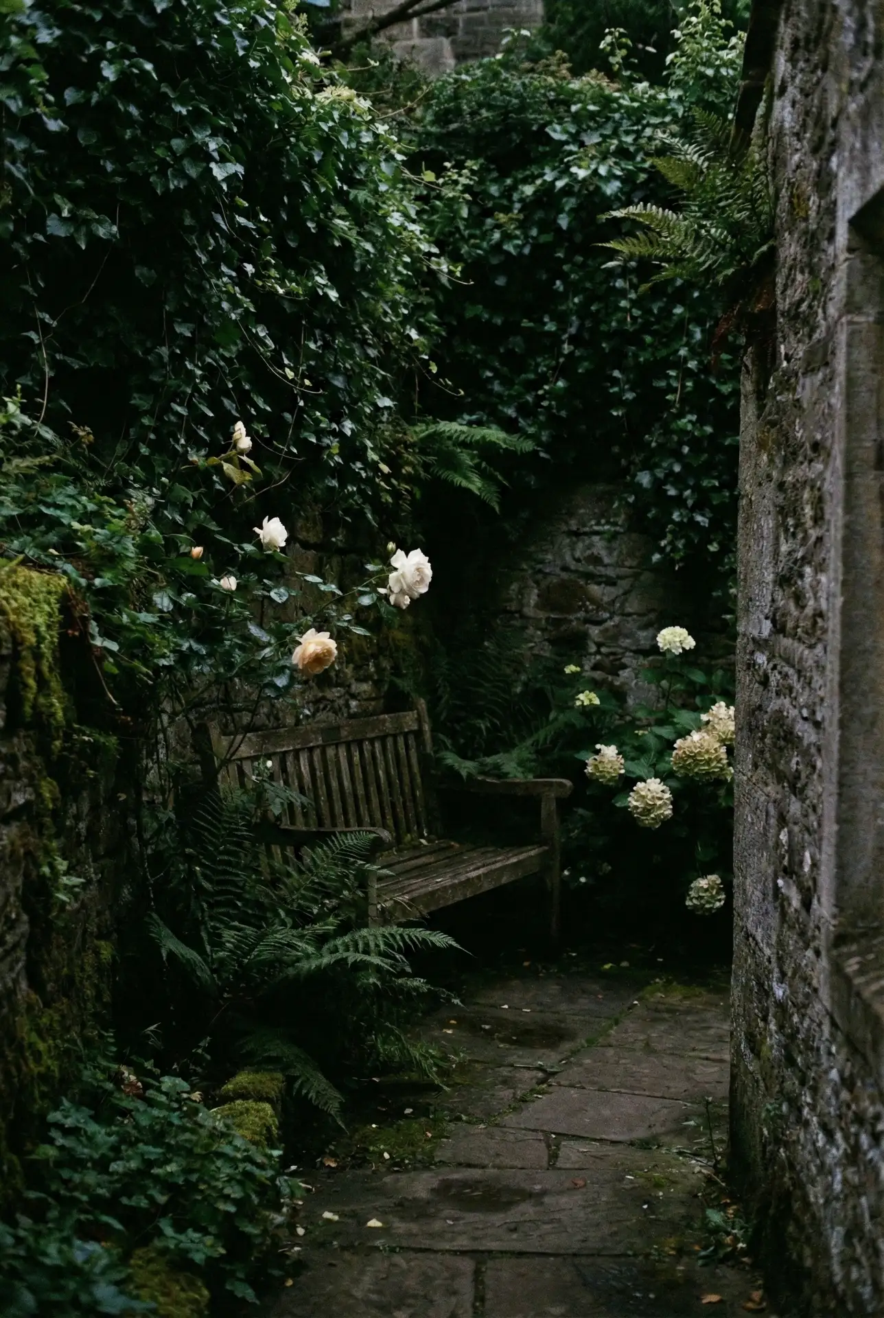 Witchy Cottage Backyard With Moon Garden 2