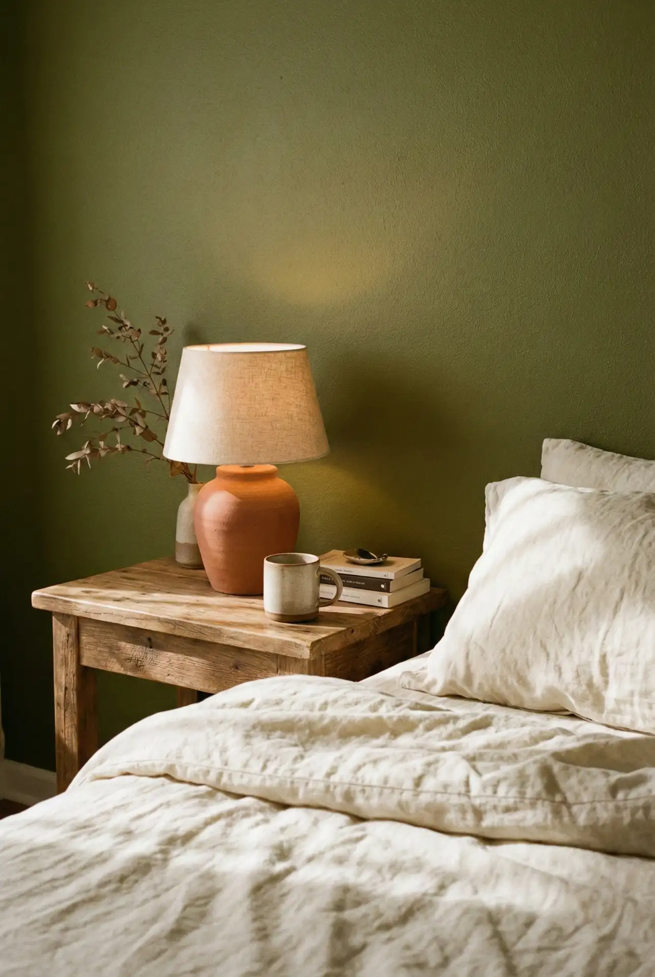 Olive Green And Terracotta Earthy Blend For A Relaxing Feel 1