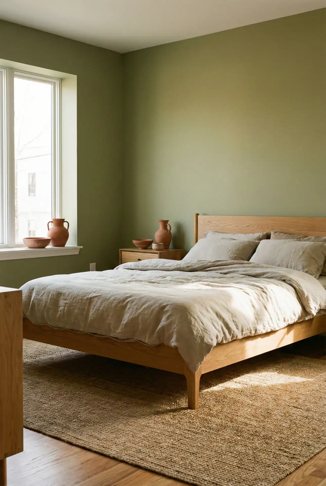 Olive Green And Terracotta Earthy Blend For A Relaxing Feel 2