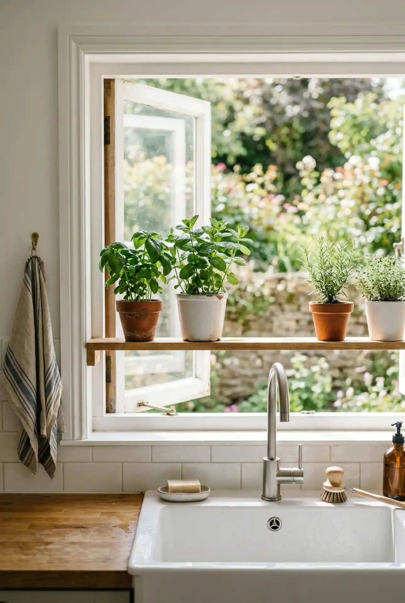 A Mini Herb Shelf For Sink Windows 1