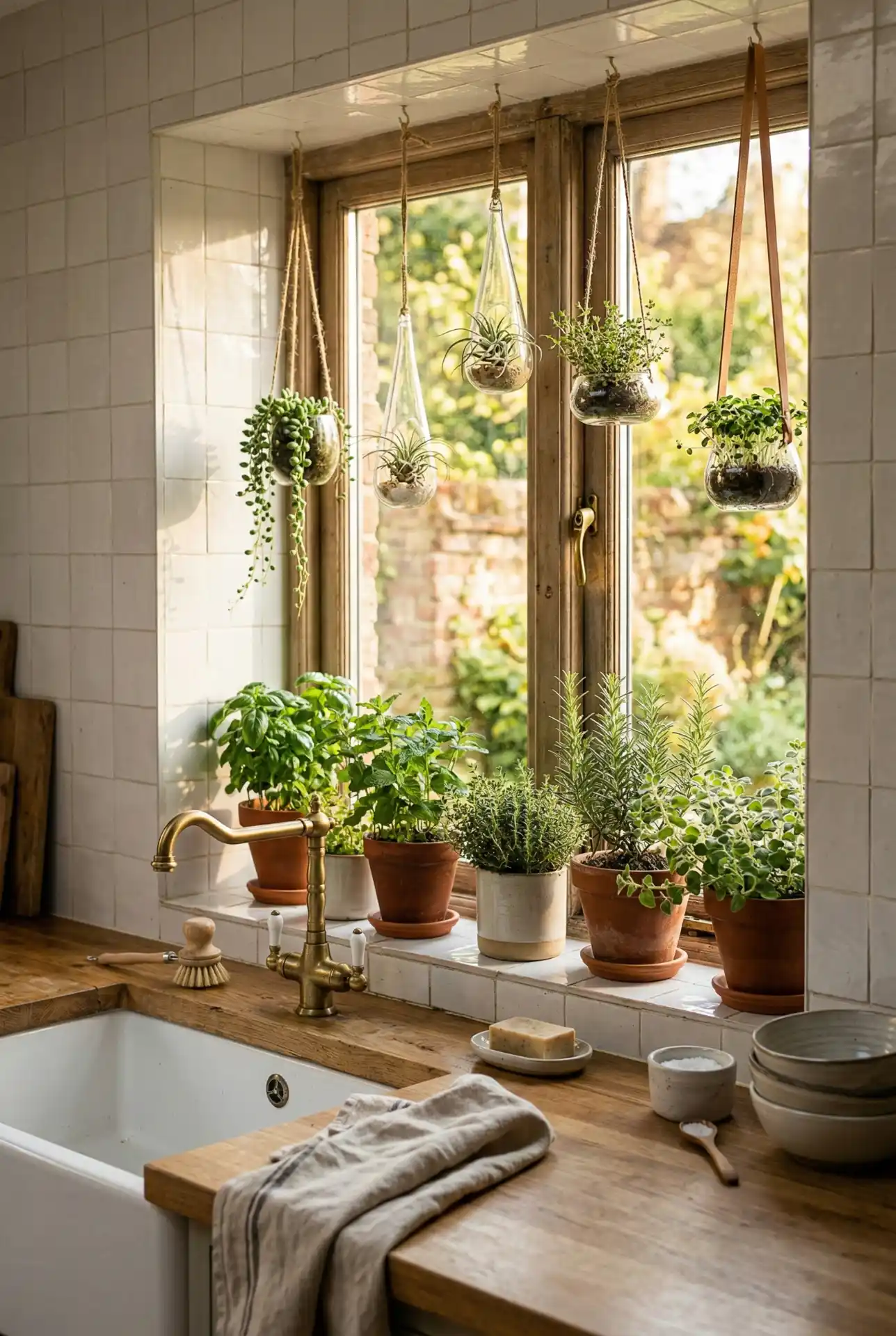 A Mini Herb Shelf For Sink Windows 2