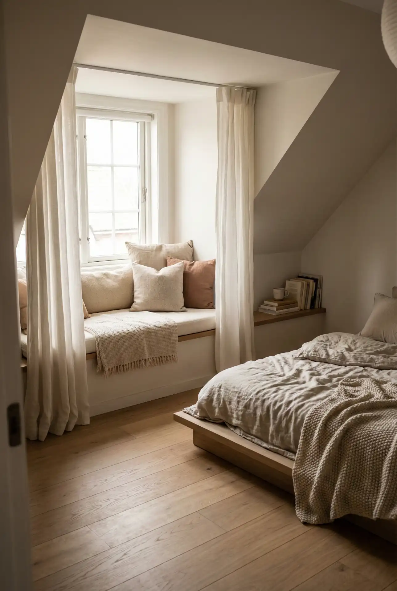 Aesthetic Cozy Window Seat For Reading And Morning Coffee 1