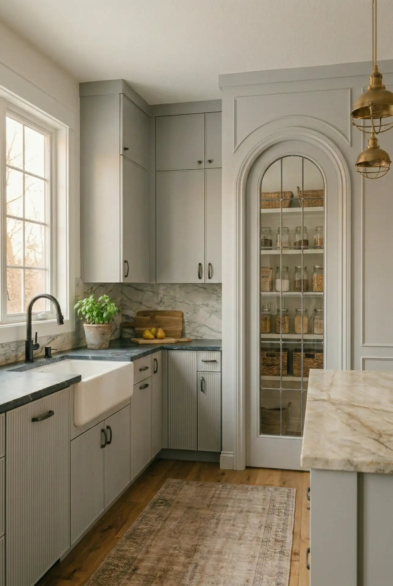 Antique French Glass Panel Door 2