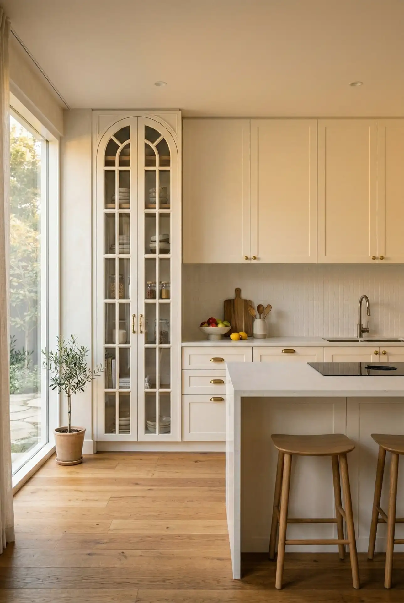 Arched French Pantry Door 1