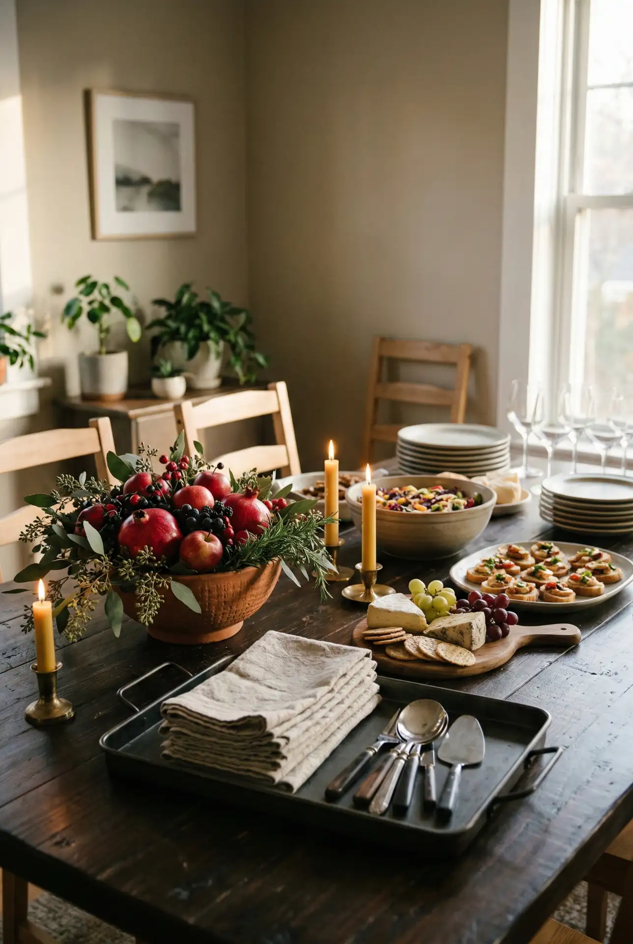 Birthday Buffet With Red Statement Centerpiece 2