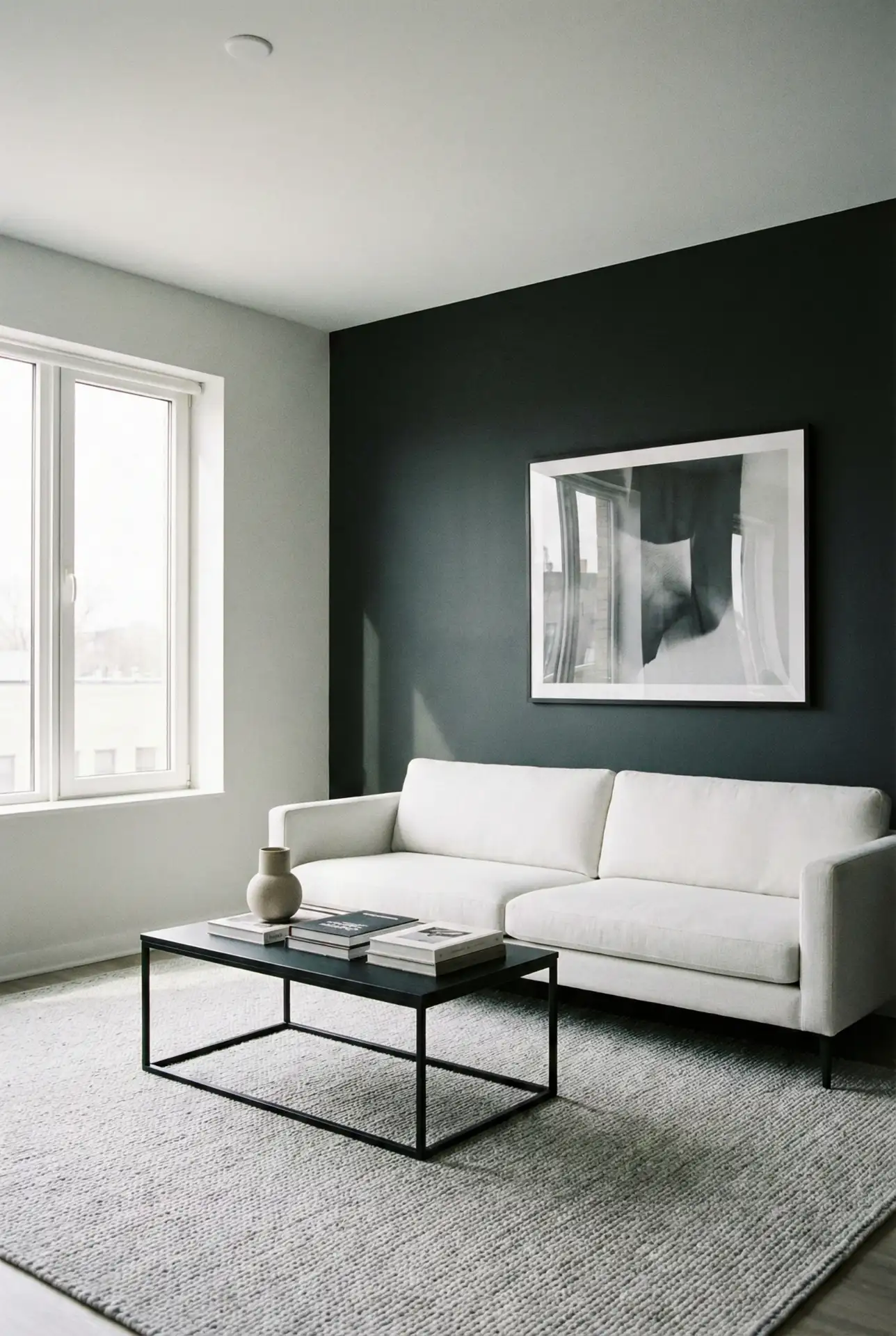 Black And Grey Minimalist With Strong Contrast 2