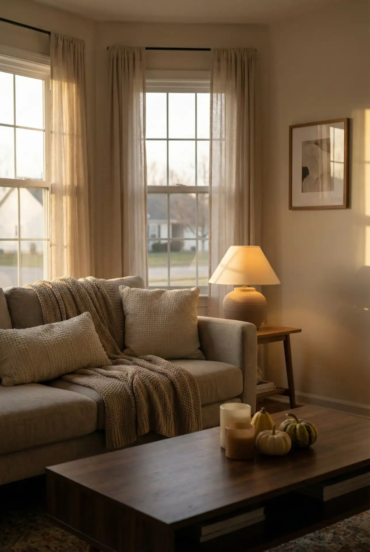 Black Couch With Deep Browns For Cozy Evenings 1