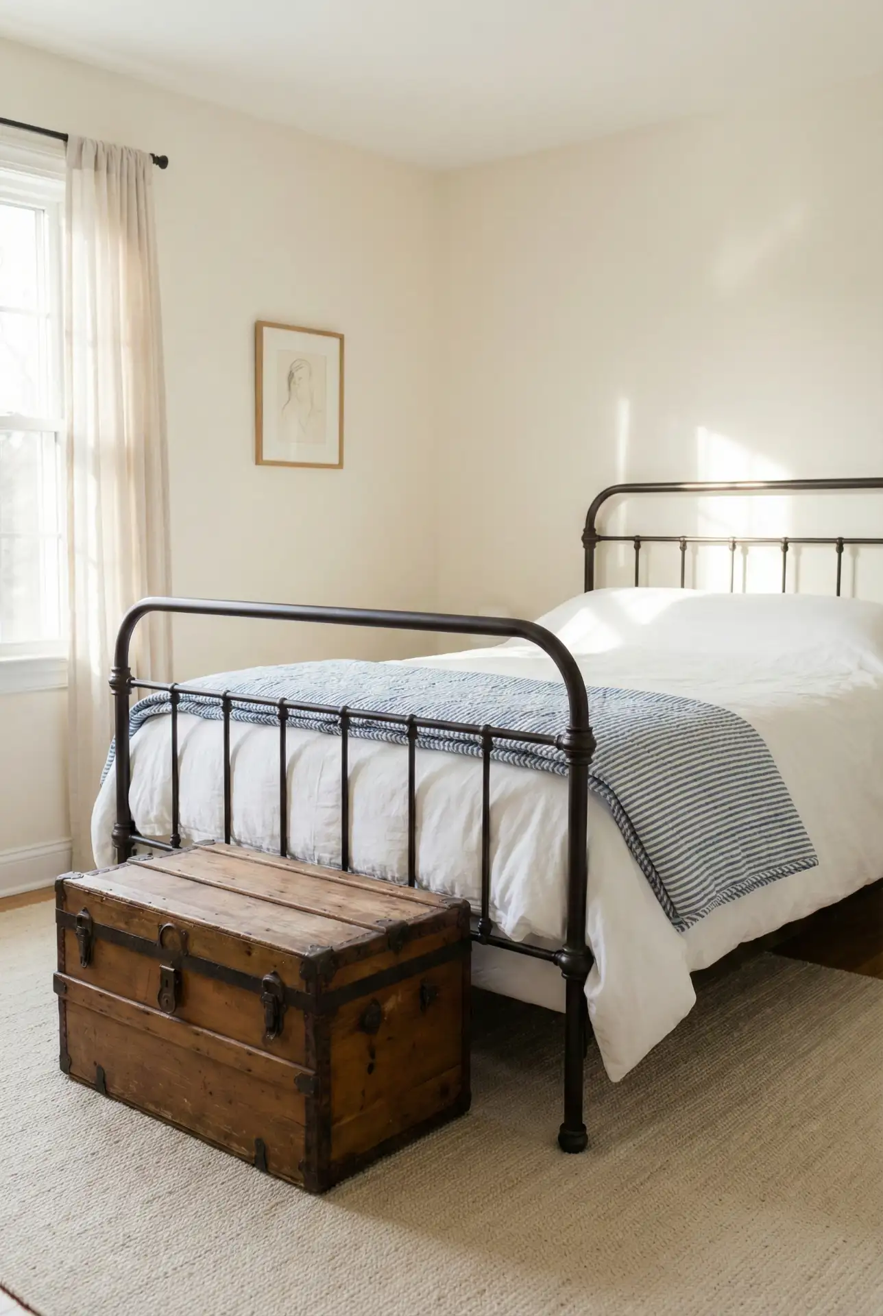 Blue And White Vintage With Crisp Hotel Feel 2