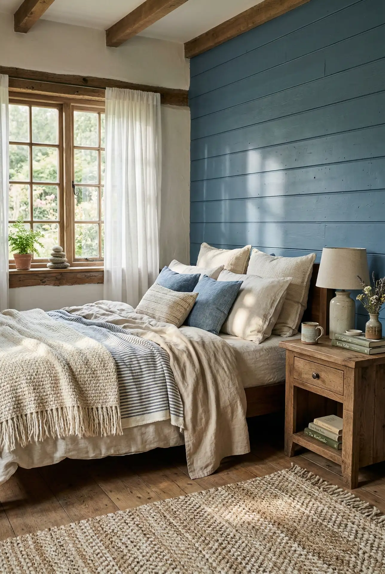 Blue And Wood Rustic Calm 2