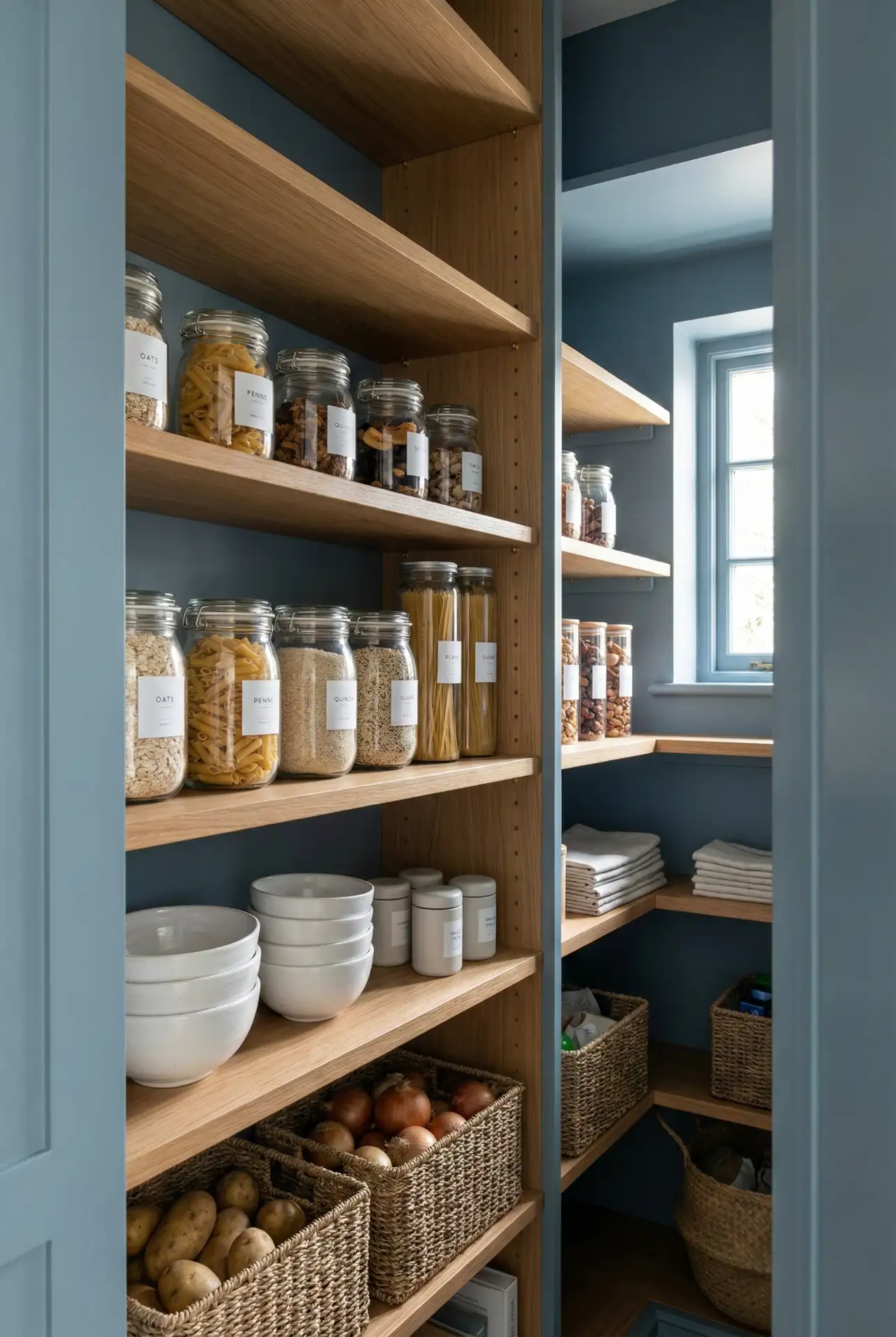 Blue Walk-In Pantry Cabinet System 2