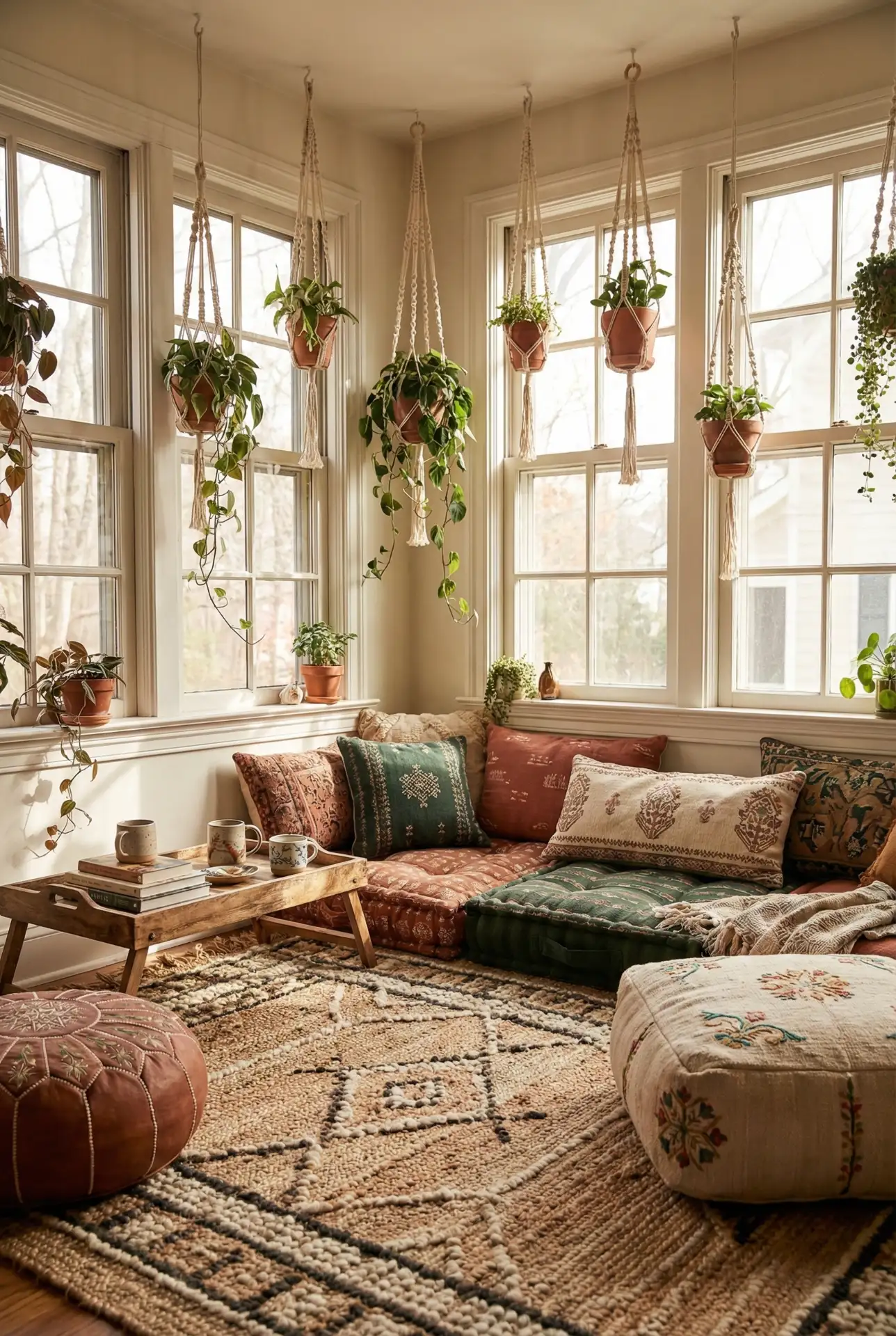 Bohemian Layered Floor Lounge 1