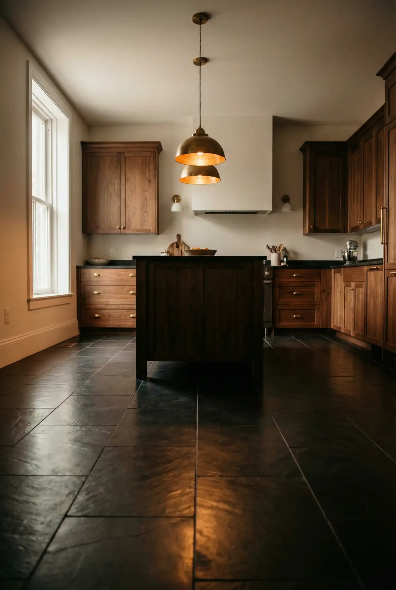 Bold Black Floors for Drama 1