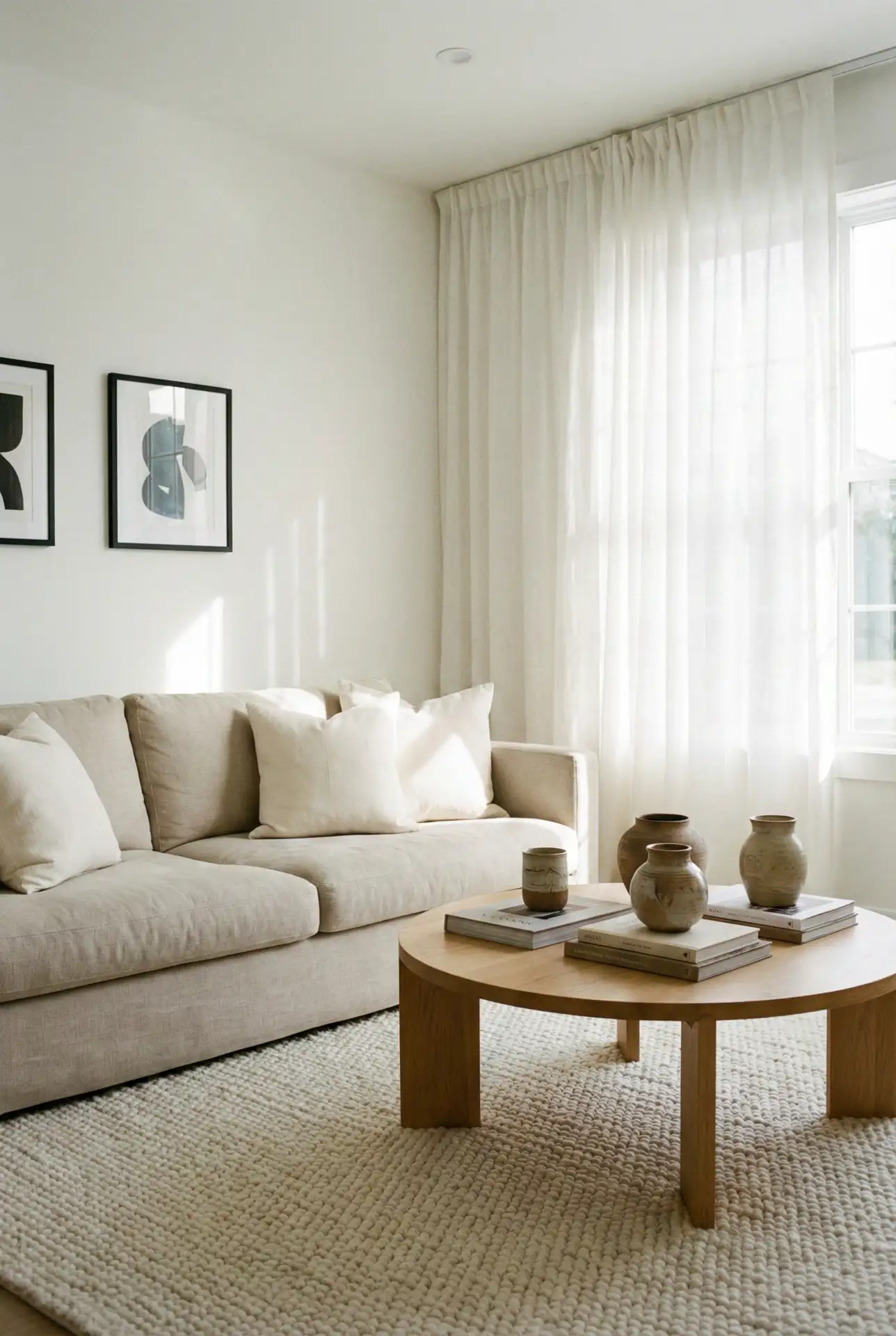 Bright Neutral Scheme With A Classic Benjamin Moore White 2