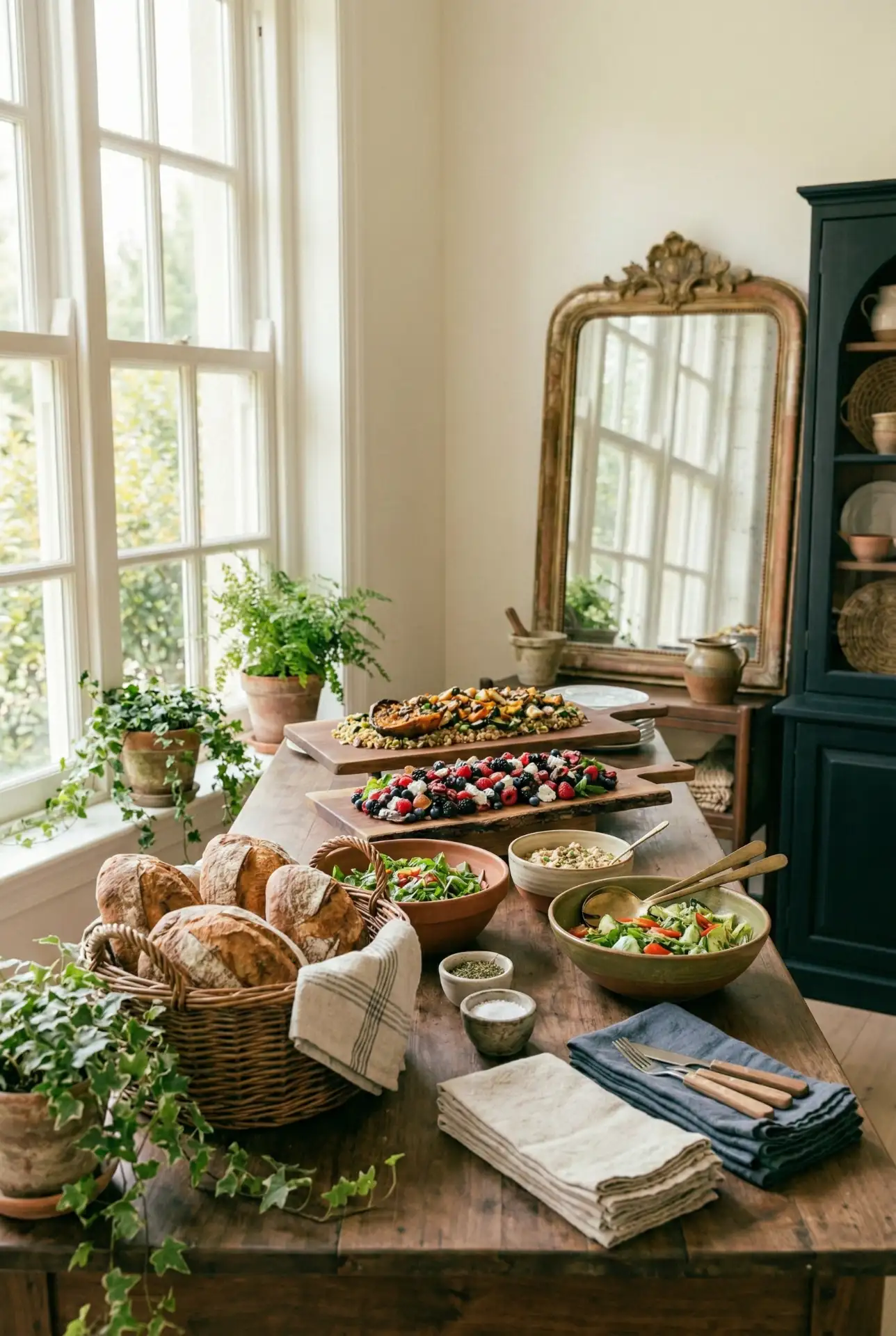 Brown Rustic Boards For Outdoor Dinner Parties 1