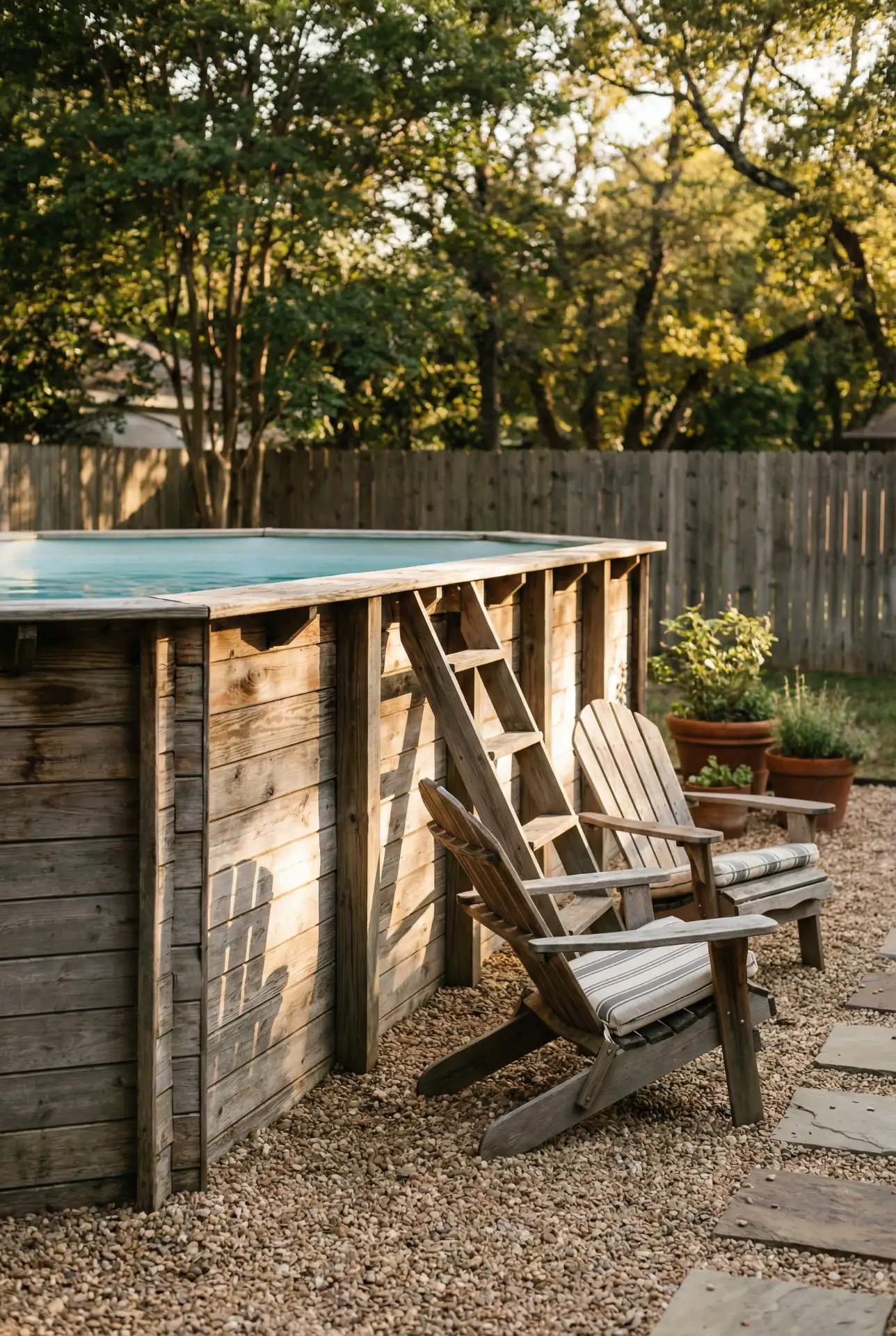 Budget-Friendly DIY Wood Panel Pool 1