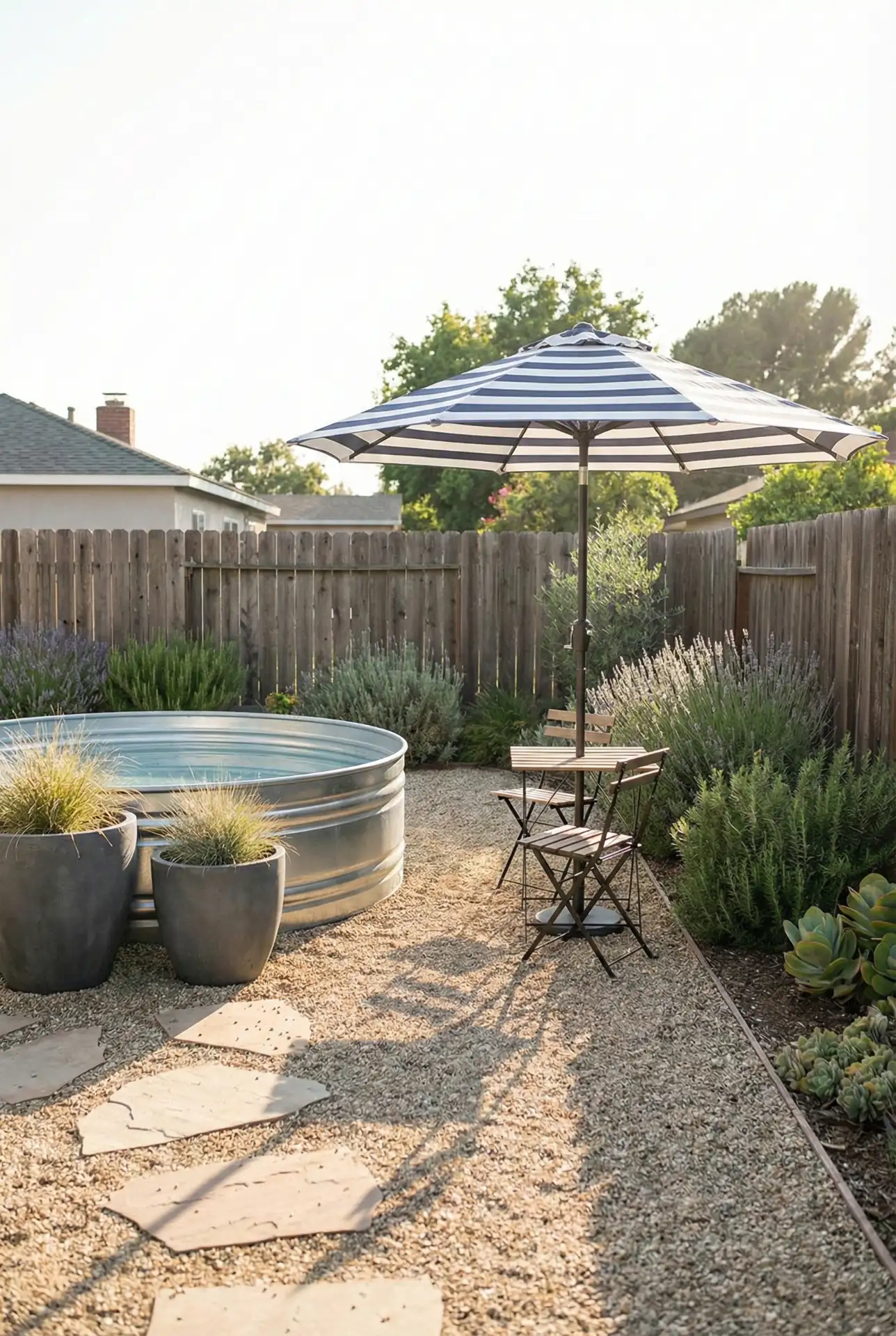 Budget-Friendly Stock Tank Lounge Zone 1