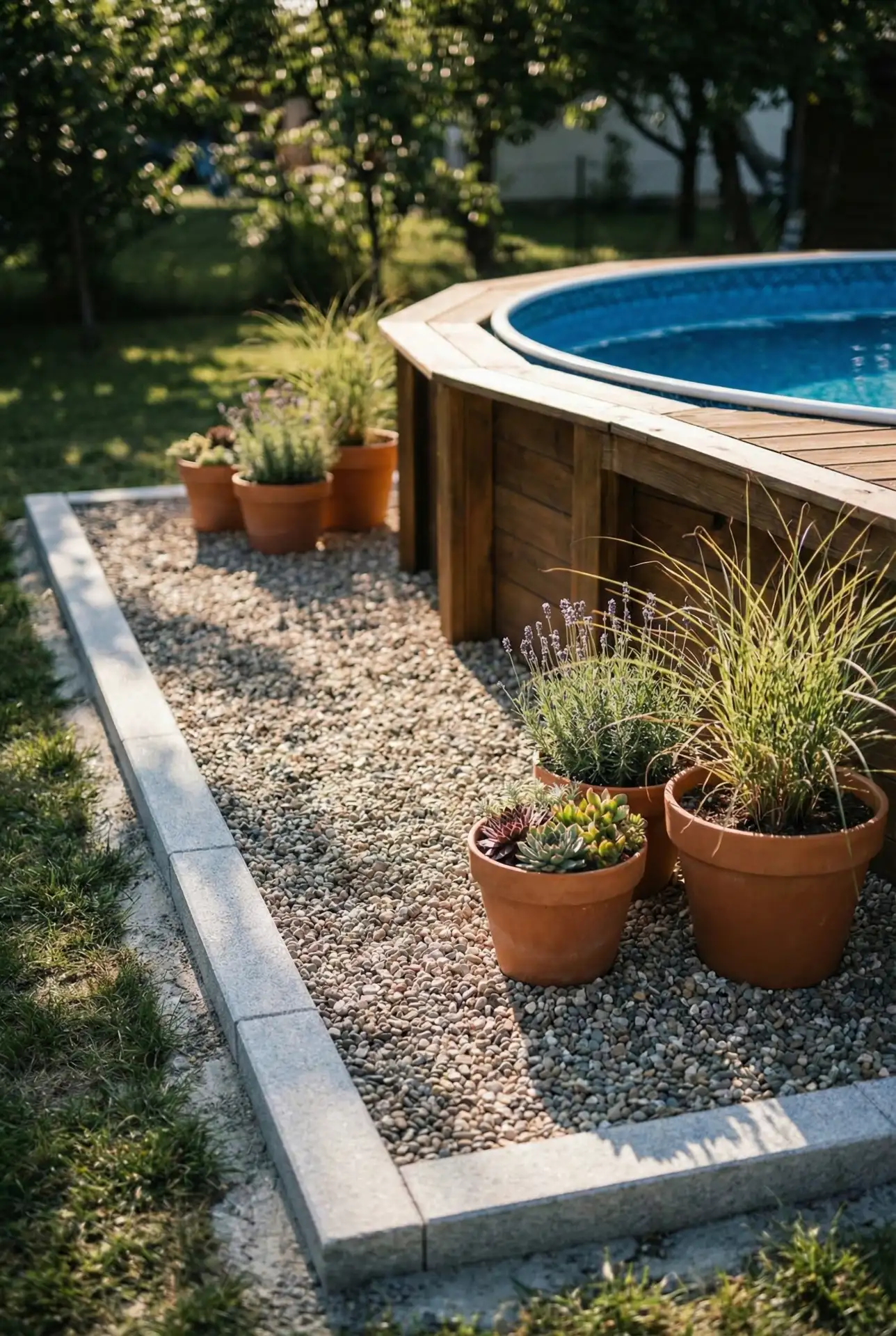 Budget Gravel Pad with Clean Edging 1