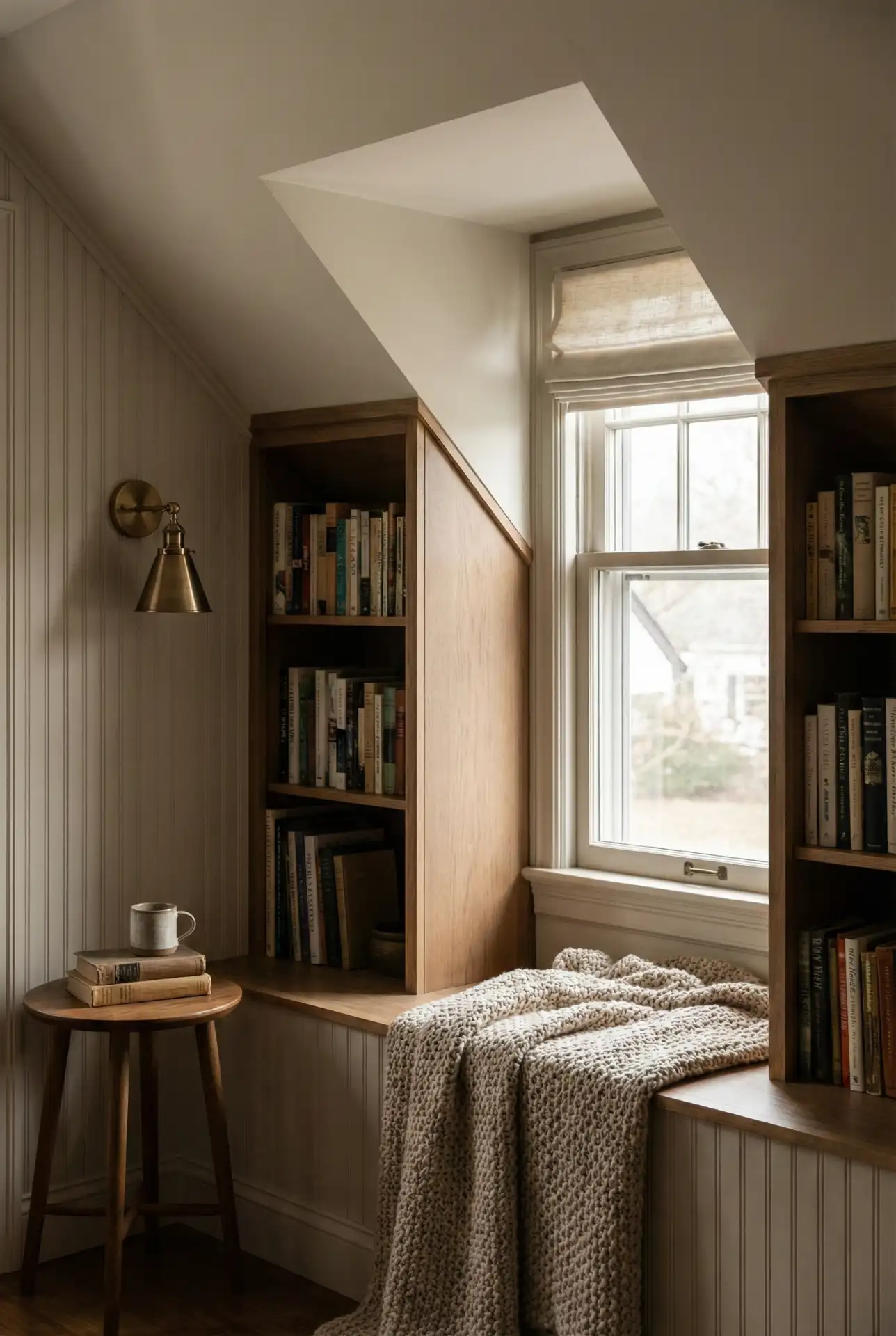 Built-In Eaves Storage With A Cozy Reading Nook 2