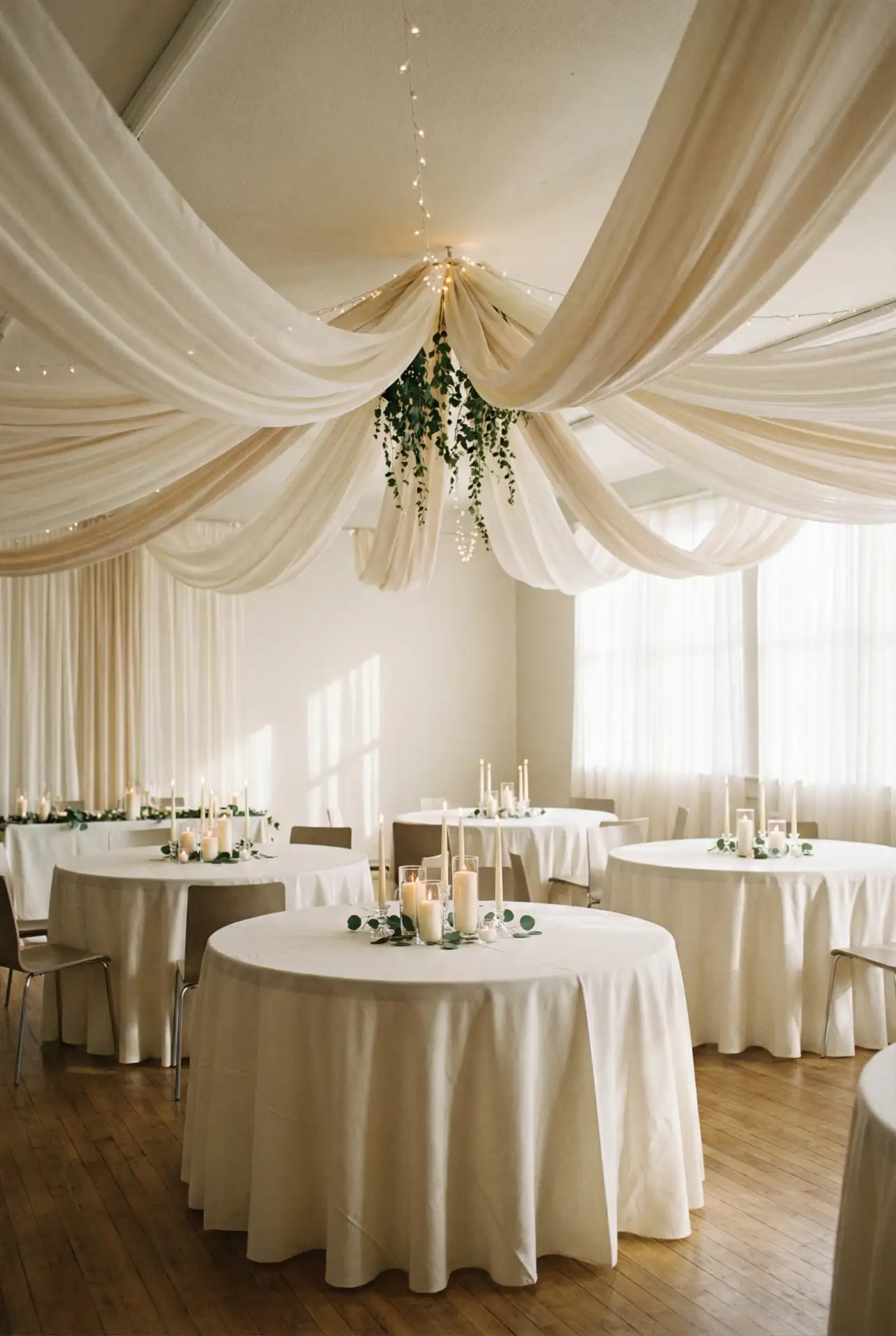Cheap Chic Draped Ceiling for Indoor Receptions 1