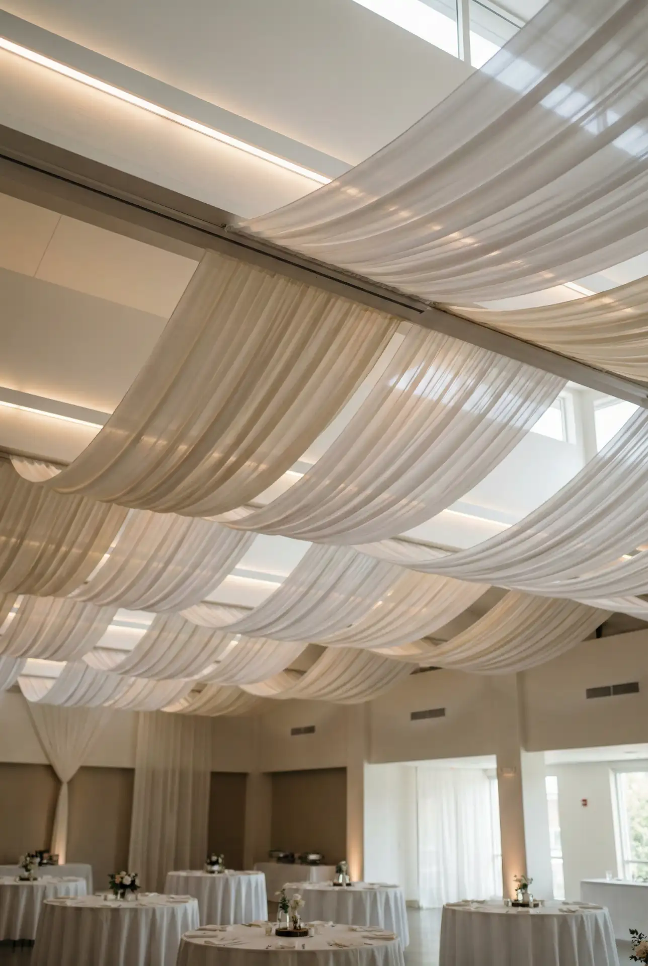Cheap Chic Draped Ceiling for Indoor Receptions 2